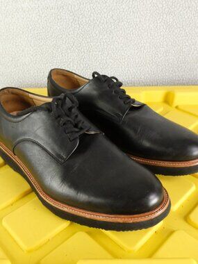 Samuel Hubbard Shoes Mens 10.5 M Black Founder Oxford Leather Lace Up